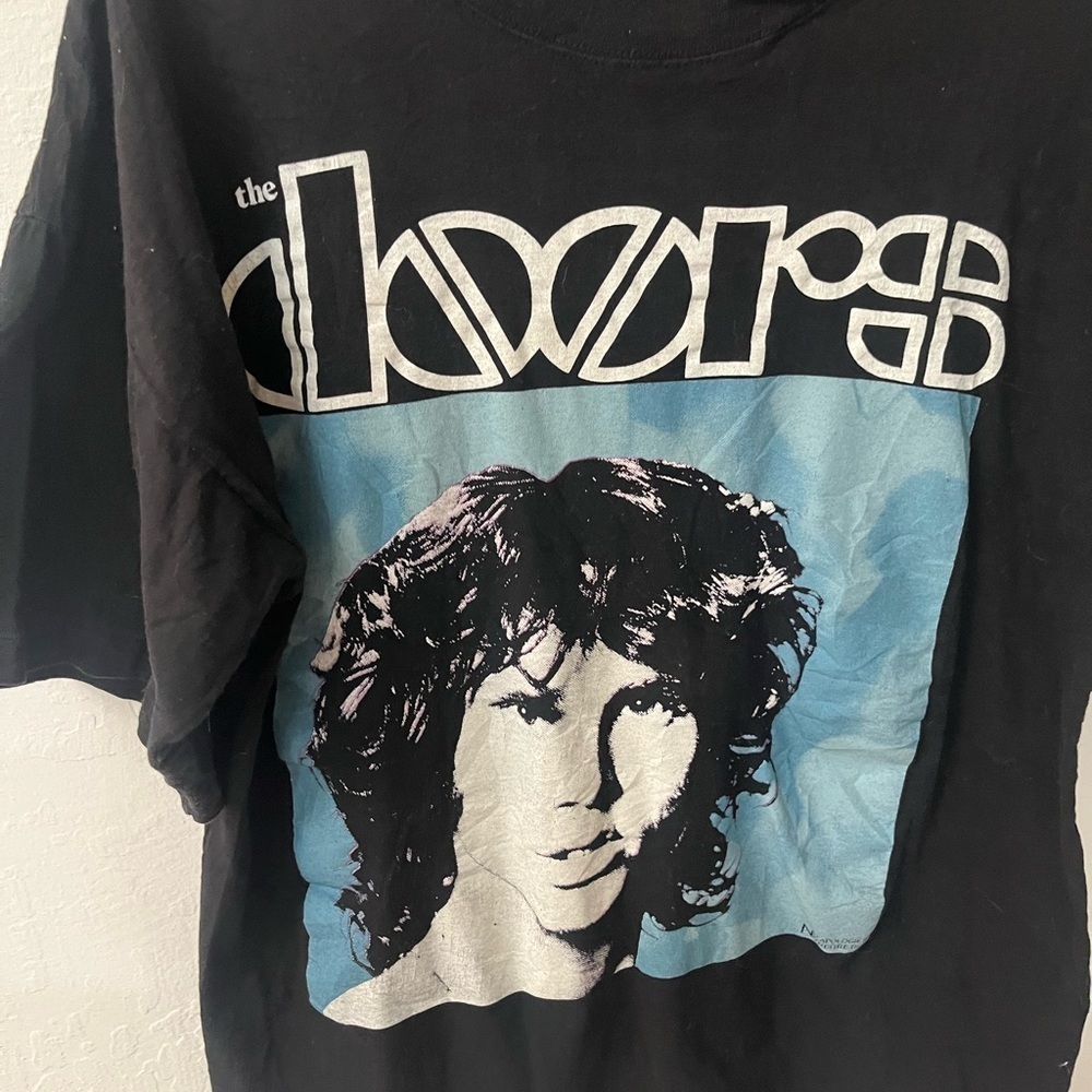 Vintage 90s Single Stitch Euro Boot The Doors Band Graphic T Shirt - Picture 3 of 9